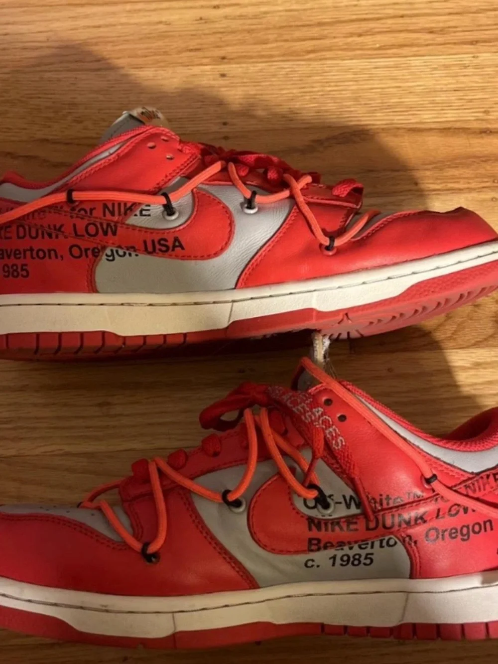 Nike Dunk Low Off White 'University Red'